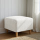 Ottoman Slipcover (Small), Comfort Collection – Crisp White, interior view 3 | Crisp White