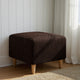 Ottoman Slipcover (Small), Comfort Collection – Dark Brown, interior view 3 | Dark Brown