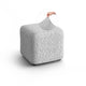 Ottoman Slipcover (Small), Comfort Collection – Light Grey, front view | Light Grey