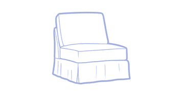 BASIC ARMLESS ARMCHAIR COVER