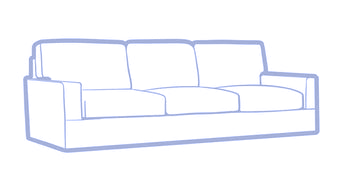 TURNER SQUARE ARM GRAND SOFA