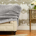 Platinum Armchair Slipcover, Mille Righe Collection