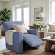 Reclining Armchair Slipcover, Comfort Collection – Blue, interior view 1 | Blue