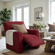 Reclining Armchair Slipcover, Comfort Collection – Burgundy, interior view 1 | Burgundy