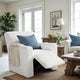Reclining Armchair Slipcover, Comfort Collection – Crisp White, interior view 1 | Crisp White