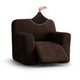 Reclining Armchair Slipcover, Comfort Collection – Dark Brown, front view | Dark Brown