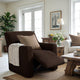Reclining Armchair Slipcover, Comfort Collection – Dark Brown, interior view 1 | Dark Brown