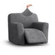 Reclining Armchair Slipcover, Comfort Collection – Dark Grey, front view | Dark Grey