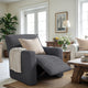 Reclining Armchair Slipcover, Comfort Collection – Dark Grey, interior view 1 | Dark Grey