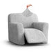 Reclining Armchair Slipcover, Comfort Collection – Light Grey, front view | Light Grey