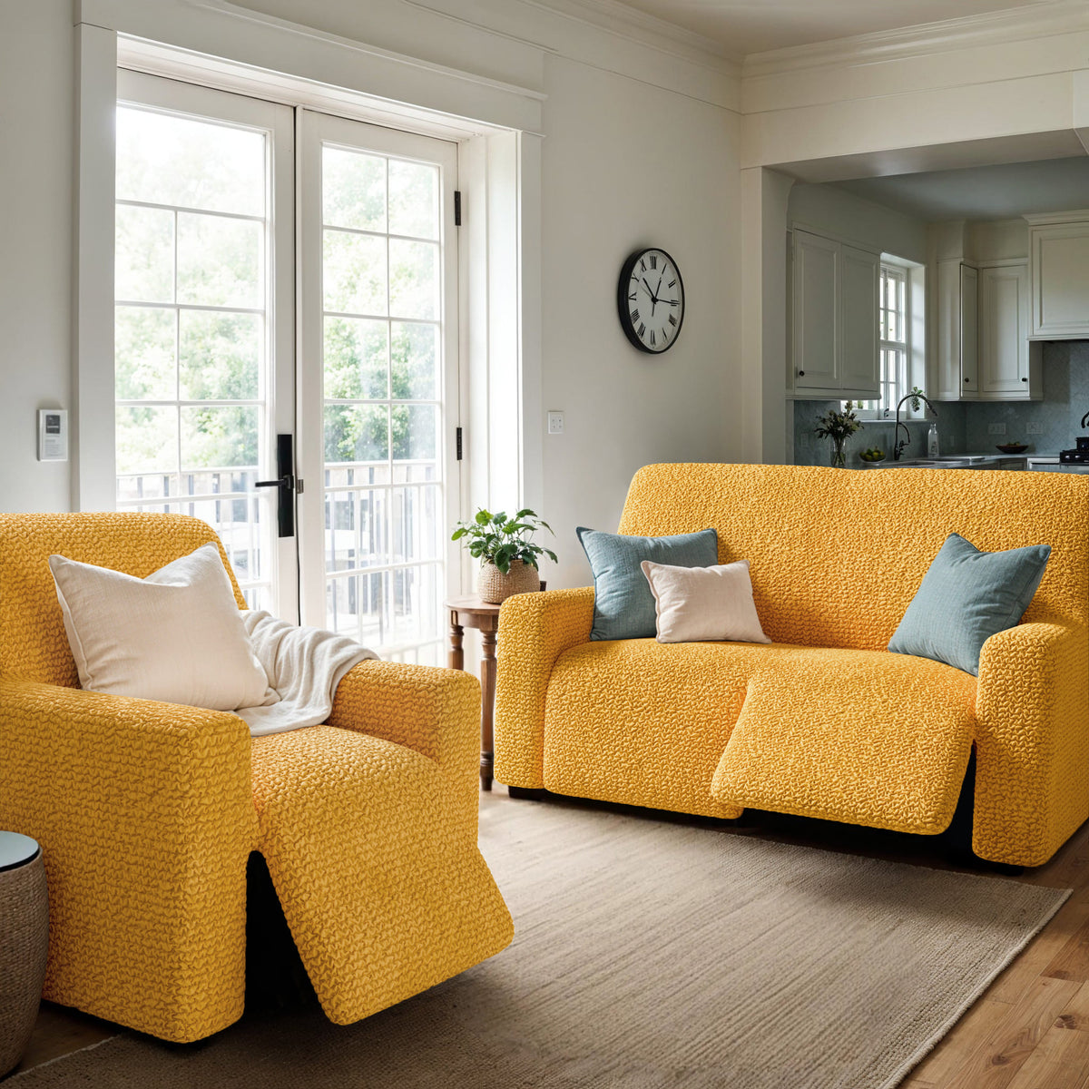 Reclining Armchair Slipcover, Comfort Collection – Mango, interior view 3 | Mango