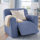 Reclining Armchair Slipcover, Embrace Collection – Blue, interior view 1 | Blue