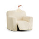 Reclining Armchair Slipcover, Embrace Collection – Cream, front view | Cream