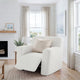 Reclining Armchair Slipcover, Embrace Collection – Crisp White, interior view 2 | Crisp White