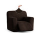 Reclining Armchair Slipcover, Embrace Collection – Dark Brown, front view | Dark Brown