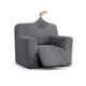 Reclining Armchair Slipcover, Embrace Collection – Dark Grey, front view | Dark Grey