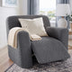 Reclining Armchair Slipcover, Embrace Collection – Dark Grey, interior view 1 | Dark Grey