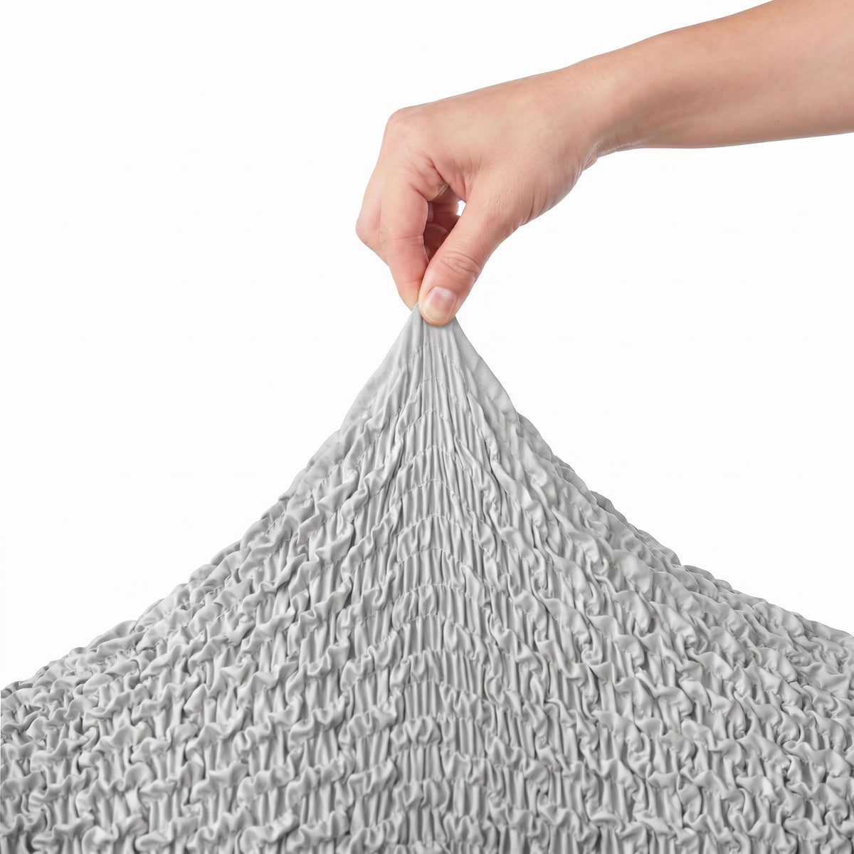 Reclining Armchair Slipcover, Embrace Collection – Light Grey, stretch view | Light Grey