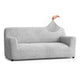 Sofa 3 Seater Slipcover, Comfort Collection – Light Grey, front view | Light Grey