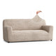 Sofa 3 Seater Slipcover, Comfort Collection – Macadamia, front view | Macadamia