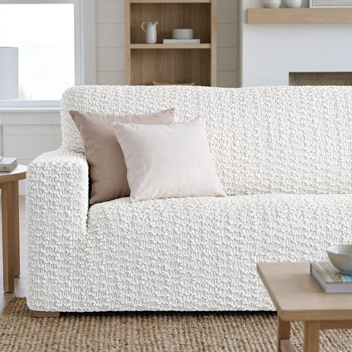 Sofa 3 Seater Slipcover, Embrace Collection – Crisp White, interior view 1 | Crisp White
