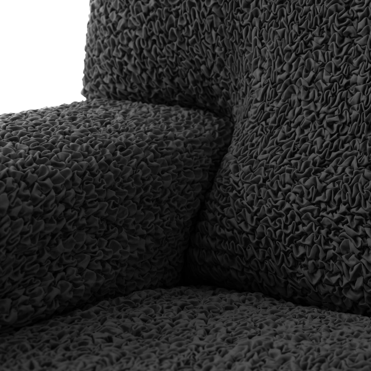 Sofa 4 Seater Slipcover, Comfort Collection – Black, detail view | Black