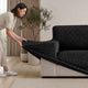 Sofa 4 Seater Slipcover, Comfort Collection – Black, installation view | Black