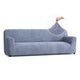 Sofa 4 Seater Slipcover, Comfort Collection – Blue, front view | Blue