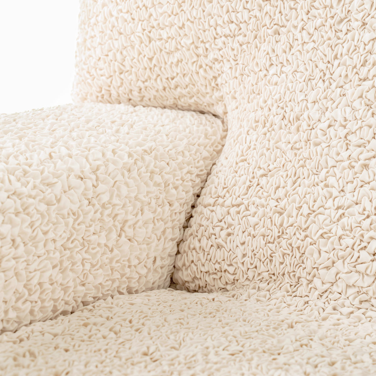 Sofa 4 Seater Slipcover, Comfort Collection – Cream, detail view | Cream