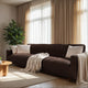 Sofa 4 Seater Slipcover, Comfort Collection – Dark Brown, interior view 1 | Dark Brown