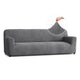 Sofa 4 Seater Slipcover, Comfort Collection – Dark Grey, front view | Dark Grey