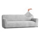 Sofa 4 Seater Slipcover, Comfort Collection – Light Grey, front view | Light Grey