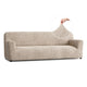 Sofa 4 Seater Slipcover, Comfort Collection – Macadamia, front view | Macadamia