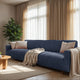 Sofa 4 Seater Slipcover, Comfort Collection – Navy Blue, interior view 1 | Navy Blue