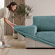 Sofa 4 Seater Slipcover, Comfort Collection – Teal, installation view | Teal