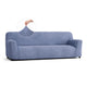 Sofa 4 Seater Slipcover, Embrace Collection – Blue, front view | Blue