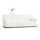 Sofa 4 Seater Slipcover, Embrace Collection – Crisp White, front view | Crisp White