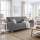 Sofa 4 Seater Slipcover, Embrace Collection – Dark Grey, interior view 2 | Dark Grey