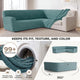 Corner Sofa Slipcover, Comfort Collection – Teal, color swatch | Teal