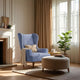 Wingback Chair Slipcover, Comfort Collection – Blue, interior view 3 | Blue