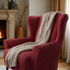 Wingback Chair Slipcover, Comfort Collection – Burgundy, interior view 2 | Burgundy