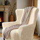 Wingback Chair Slipcover, Comfort Collection – Cream, interior view 2 | Cream