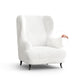 Wingback Chair Slipcover, Comfort Collection – Crisp White, front view | Crisp White