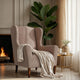 Wingback Chair Slipcover, Comfort Collection – Soft Taupe, interior view 1 | Soft Taupe