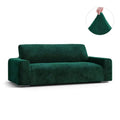 Emerald Green Sofa 3 Seater Slipcover, Velvet Collection