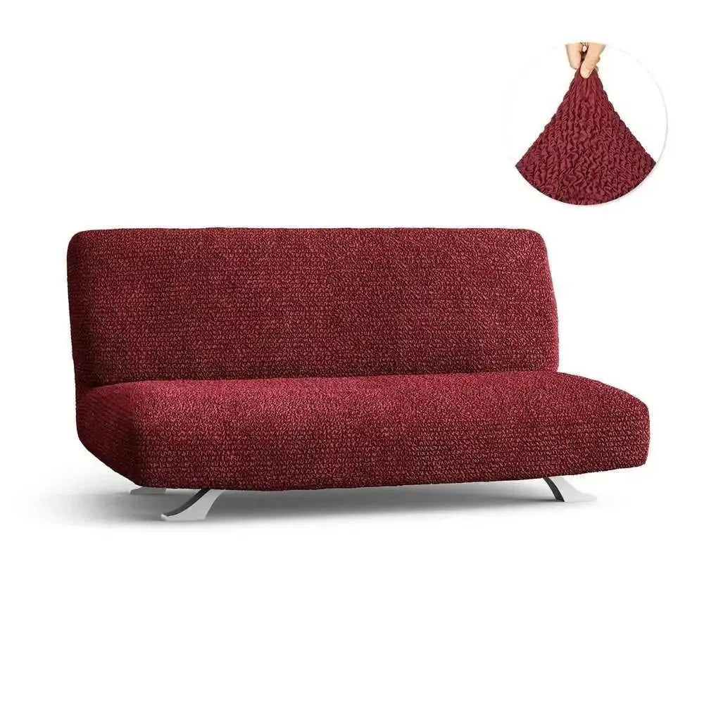 Burgundy Futon Slipcover, Microfibra Collection