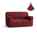 Burgundy Loveseat 2 Seater Slipcover, Microfibra Collection