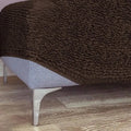 Dark Brown Ottoman Slipcover (Medium), Microfibra Collection