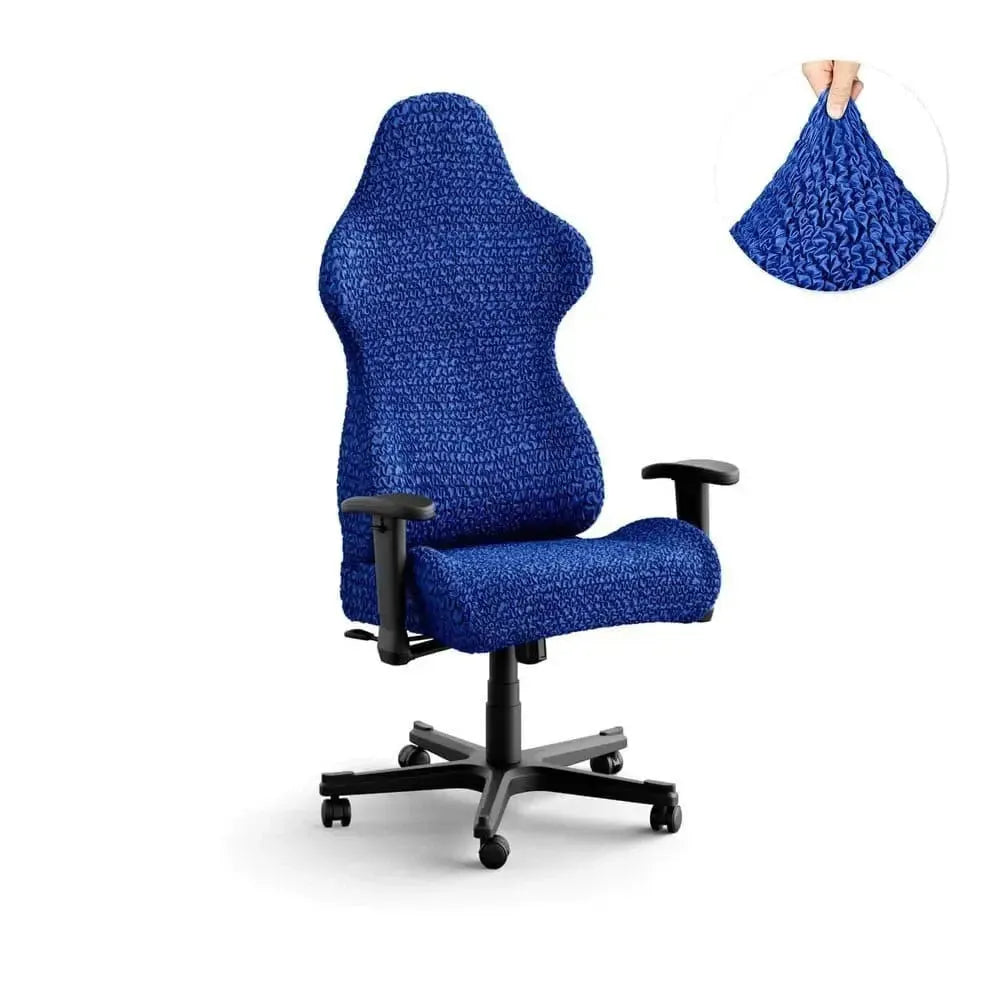 Navy Blue Office / Gaming Chair Slipcover, Microfibra Collection