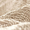 Beige Vento Loveseat 2 Seater Slipcover, Jacquard 3D Collection